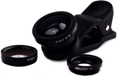 hdfx360 3 camera phone lenses