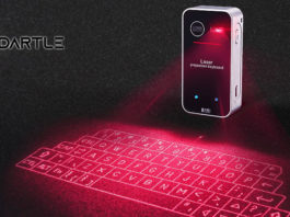 Dartle Laser Keyboard Review: Full-Size Typing Projection and Virtual Mouse