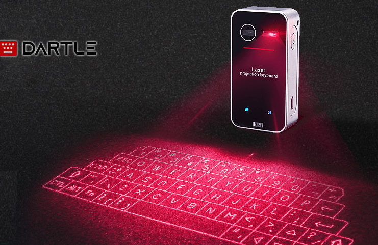 Dartle Laser Keyboard Review: Full-Size Typing Projection and Virtual Mouse