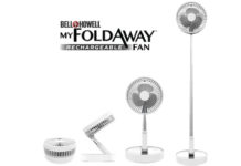 Bell+Howell My Foldaway Rechargeable Fan: Portable Windy Breeze Machine Bell+Howell My Foldaway Rechargeable Fan: Portable Windy Breeze Machine